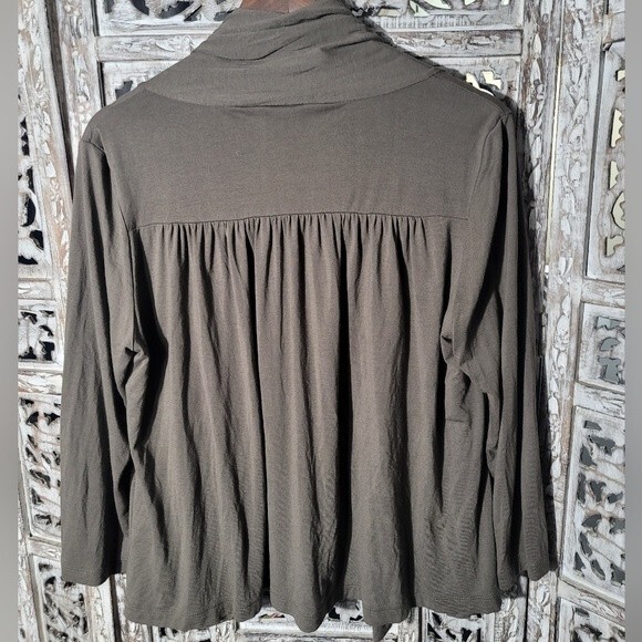 Banana Republic Swing Draper Open Front Knit Cardigan Womens Sz Large - Picture 7 of 10